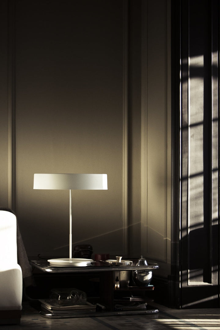 Sin Table Lamp - Large - Santa & Cole - Table + Task - White Grey - White Grey Aluminum - HORNE