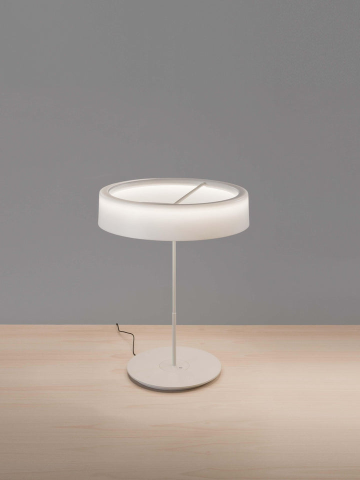 Sin Table Lamp - Large - Santa & Cole - Table + Task - White Grey - White Grey Aluminum - HORNE