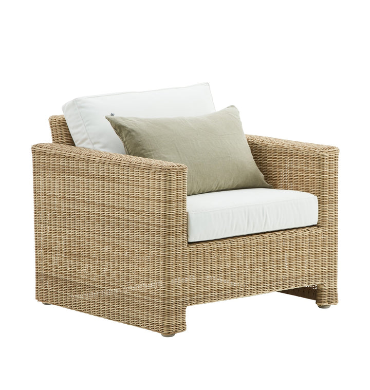 Sixty Lounge Chair - Exterior - Sika Design - Outdoor Furniture - Antique - Sunbrella Sailcloth Seagull - HORNE