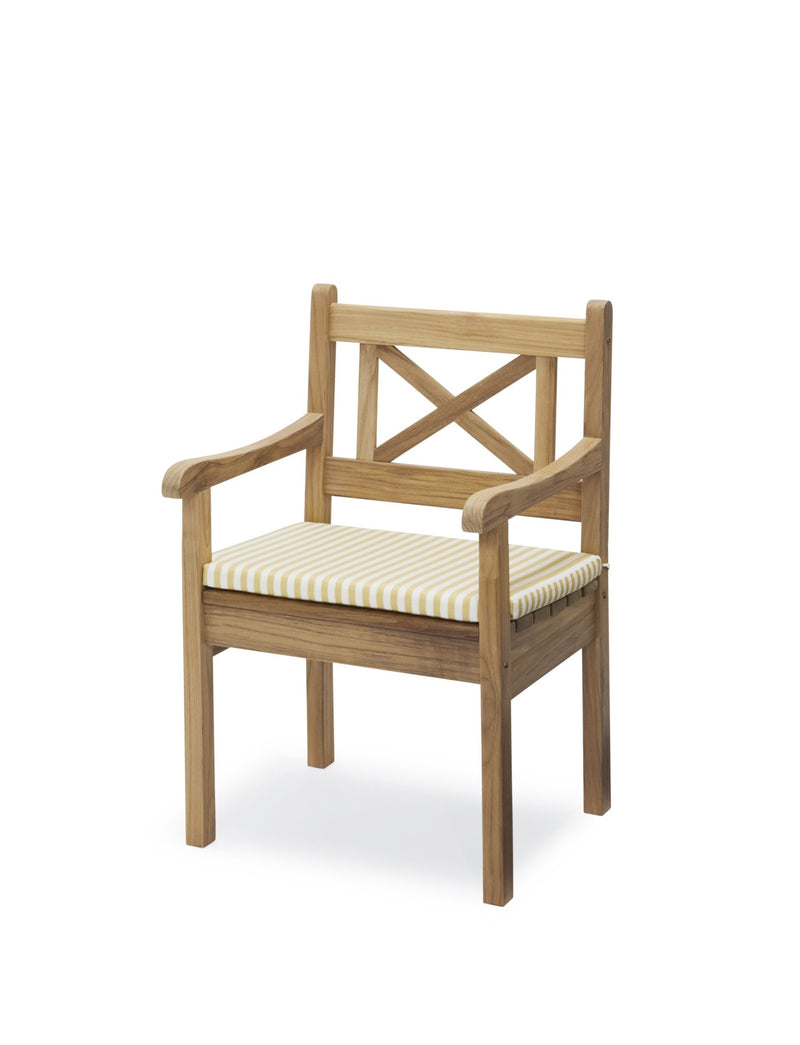 Skagen Chair Cushion - Skagerak by Fritz Hansen - Outdoor Furniture - Golden Yellow Stripe - HORNE