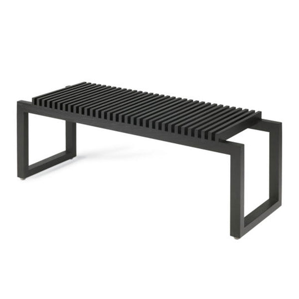 Cutter Bench 48" - Skagerak by Fritz Hansen - Outdoor Furniture - Oak / Black - HORNE
