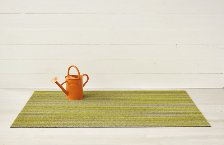 Skinny Stripe Shag Rug - Chilewich - Rugs - Citron - Doormat - HORNE