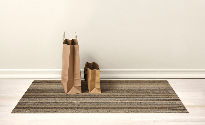 Skinny Stripe Shag Rug - Chilewich - Rugs - Turquoise - Doormat - HORNE