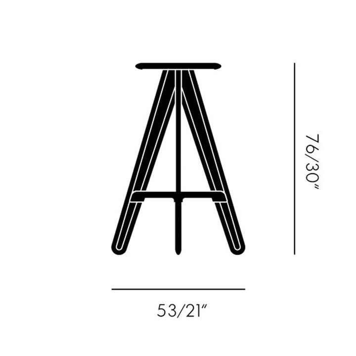 Slab Stool - Black