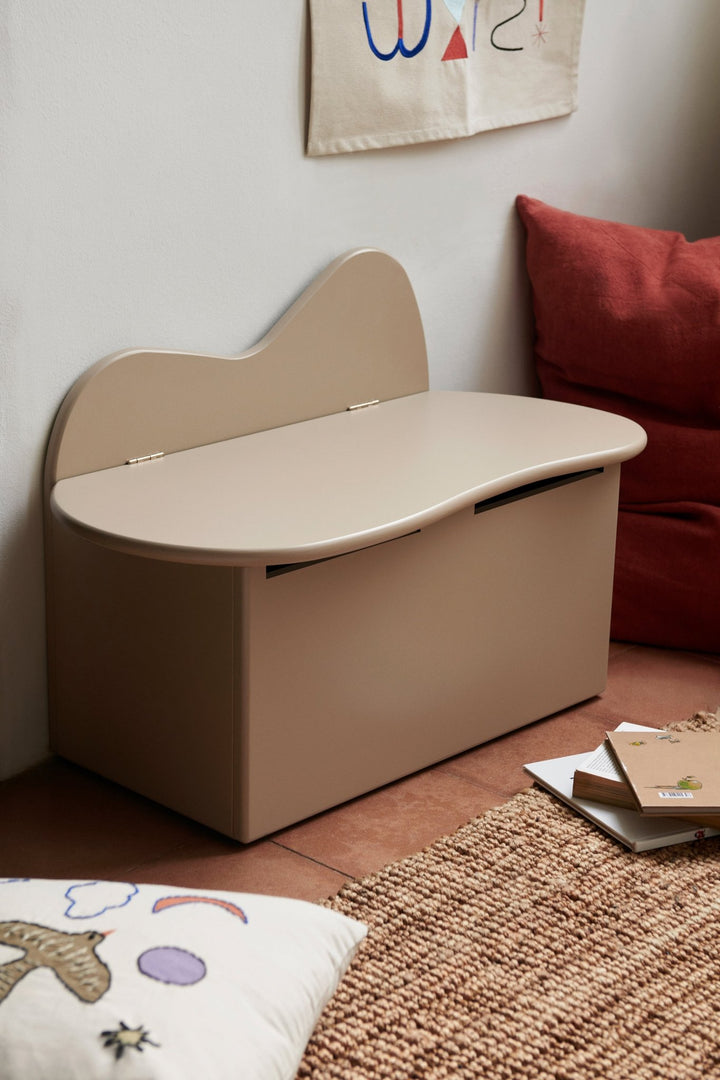 Slope Storage Bench - Ferm Living - Shelving - Storm - HORNE