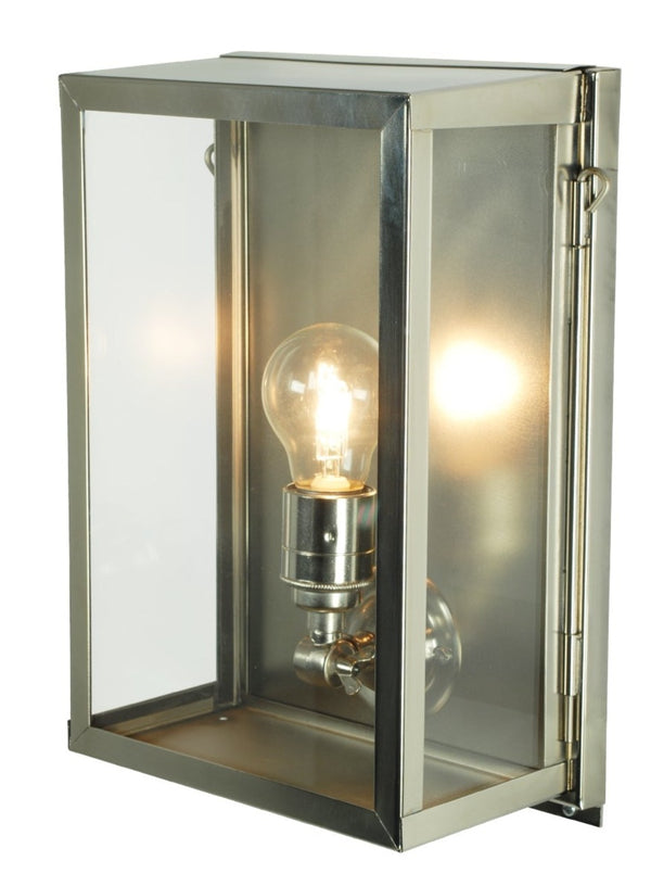 Small Box Wall Light With Internal Glass