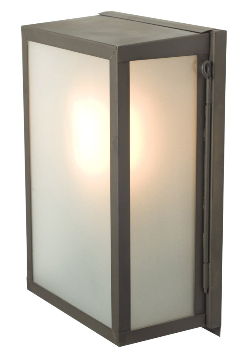 Small Box Wall Light With Internal Glass