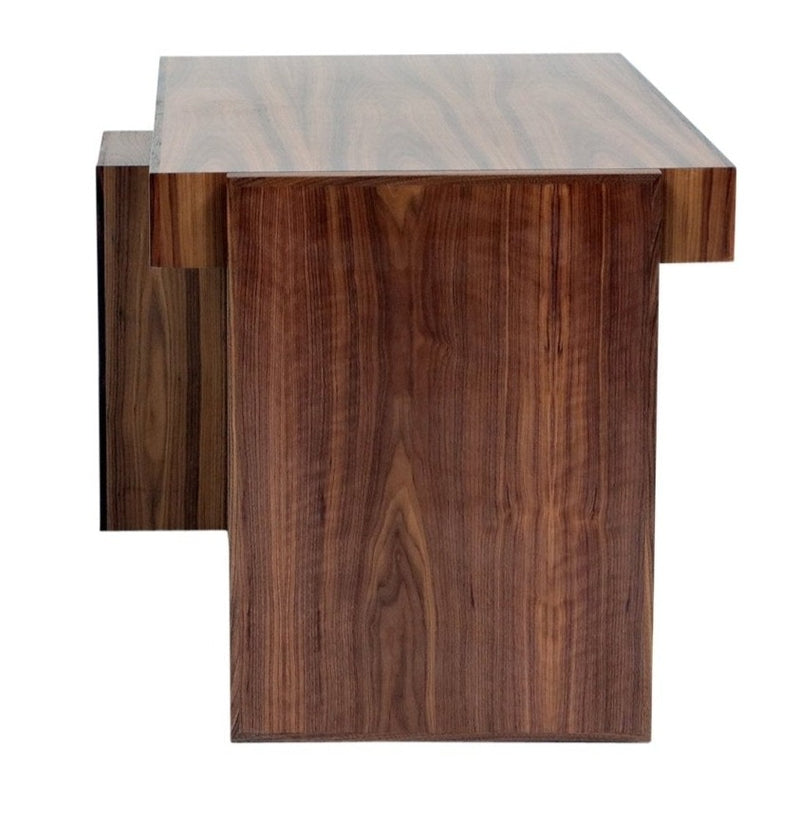 Small Walnut Writing Desk with Drawers by Artless