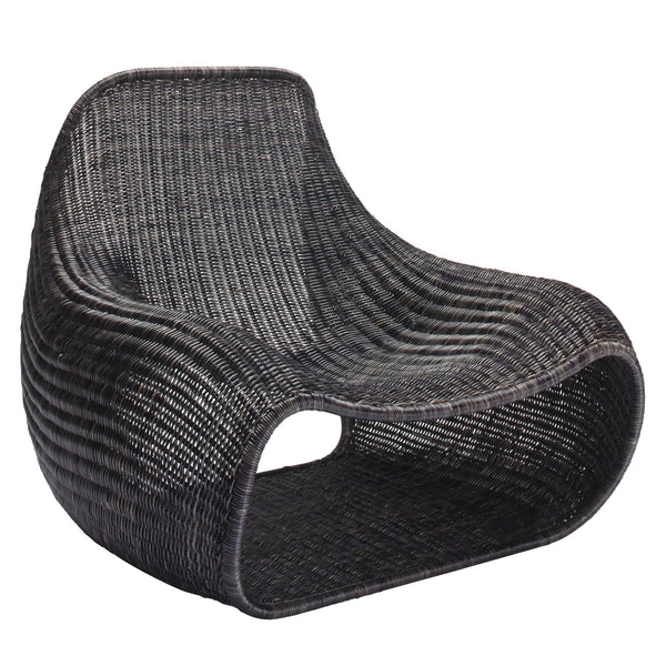 Snug Rattan Lounge Chair - Feelgood Designs - Chairs - Dark Grey - HORNE