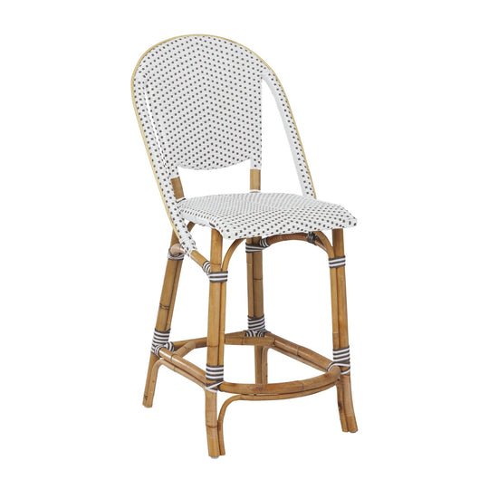 Sofie Counter Stool - Sika Design - Stools + Benches + Ottomans - White / Cappuccino Dots - HORNE