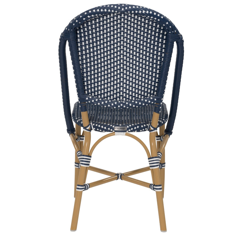Sofie Outdoor Dining Side Chair - Sika Design - Outdoor Furniture - Navy / White Dots - HORNE