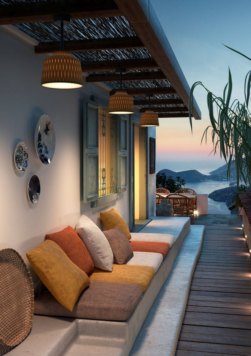 Soft PF/30 Outdoor Ceiling Lamp - Bover - Outdoor Lights - Olive Grey - HORNE