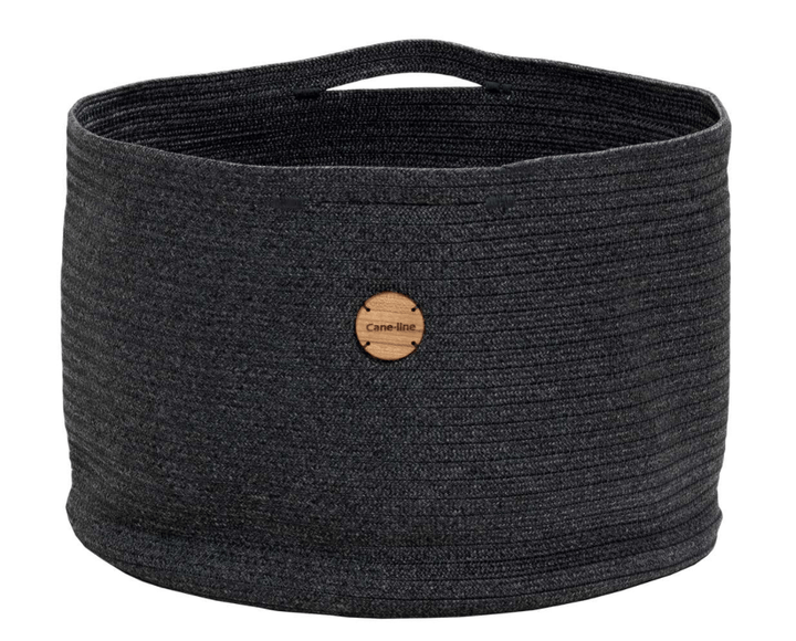 Soft Rope Outdoor Basket - Cane Line - Outdoor Furniture - Large - Dark Grey - HORNE