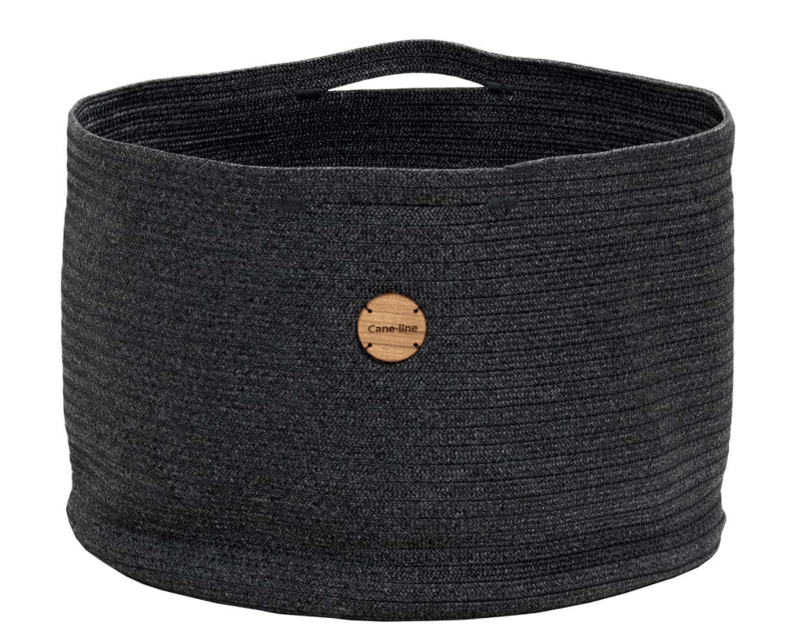 Soft Rope Outdoor Basket - Cane Line - Outdoor Furniture - Medium - Dark Grey - HORNE