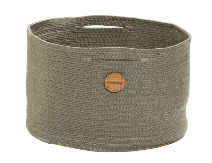 Soft Rope Outdoor Basket - Cane Line - Outdoor Furniture - Medium - Taupe - HORNE