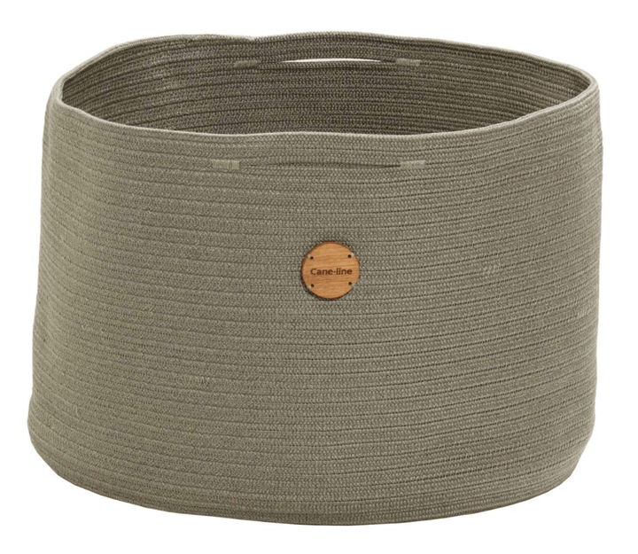 Soft Rope Outdoor Basket - Cane Line - Outdoor Furniture - Large - Taupe - HORNE