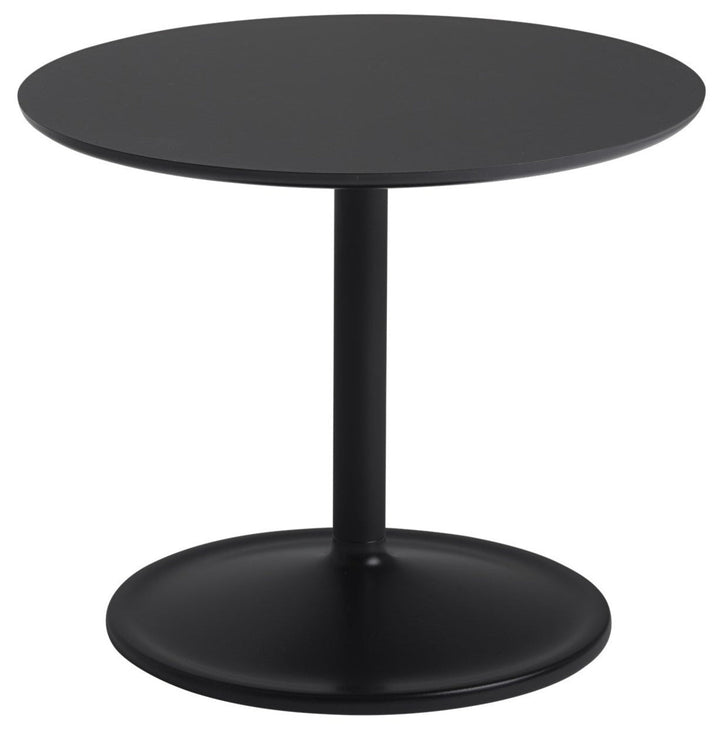 Soft Side Table - Round - Muuto - Bedside Tables - Size 3 - Black Nanolaminate/Black - HORNE