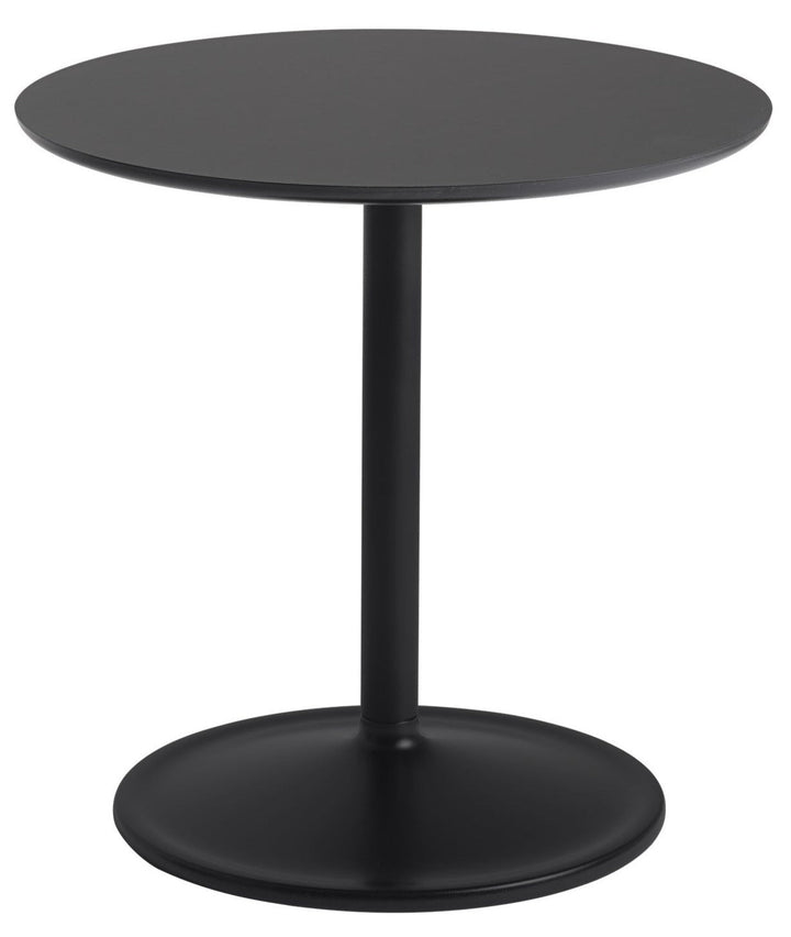 Soft Side Table - Round - Muuto - Bedside Tables - Size 4 - Black Nanolaminate/Black - HORNE