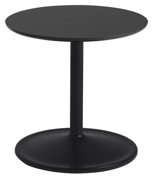 Soft Side Table - Round - Muuto - Bedside Tables - Size 1 - Black Nanolaminate/Black - HORNE