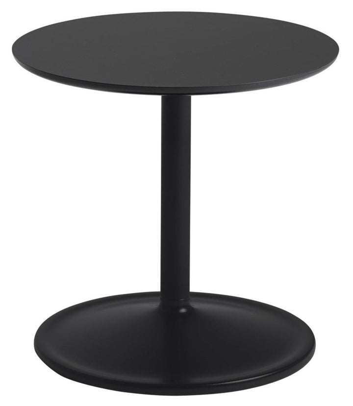 Soft Side Table - Round - Muuto - Bedside Tables - Size 1 - Black Nanolaminate/Black - HORNE
