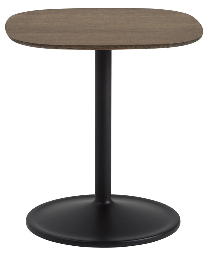 Soft Side Table - Square - Muuto - Bedside Tables - Size 2 - Solid Smoked Oak/Black - HORNE
