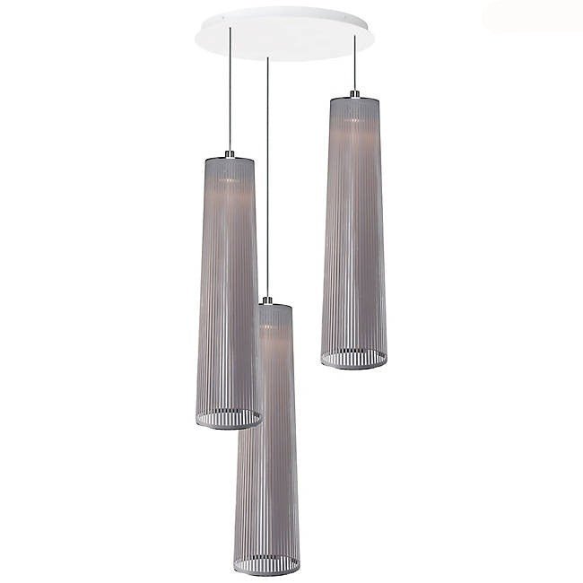 Solis 3 Chandelier - Pablo Designs - Chandeliers - Silver - 24