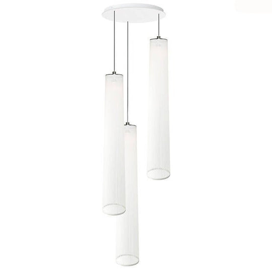 Solis 3 Chandelier - Pablo Designs - Chandeliers - White - 72" Shades - HORNE