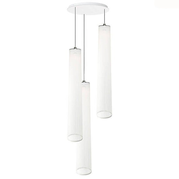 Solis 3 Chandelier - Pablo Designs - Chandeliers - White - 72" Shades - HORNE