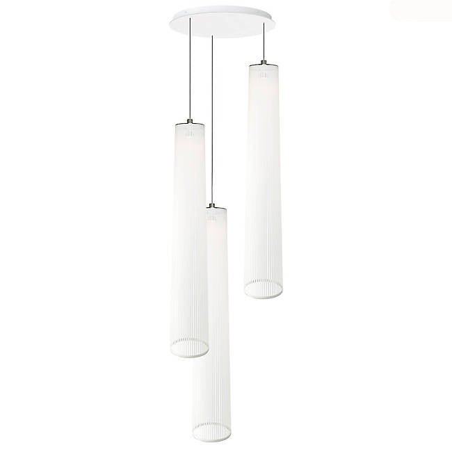 Solis 3 Chandelier - Pablo Designs - Chandeliers - Silver - 24