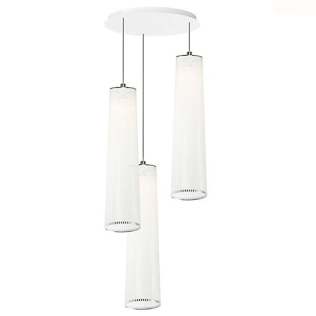Solis 3 Chandelier - Pablo Designs - Chandeliers - Silver - 24