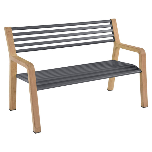 Somerset Bench - Fermob - Outdoor Furniture - Anthracite - HORNE