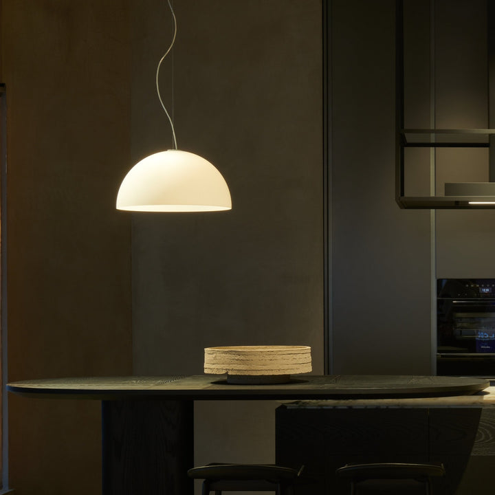 Sonora PMMA Pendant - Oluce - Pendants - Small - Opaline - HORNE