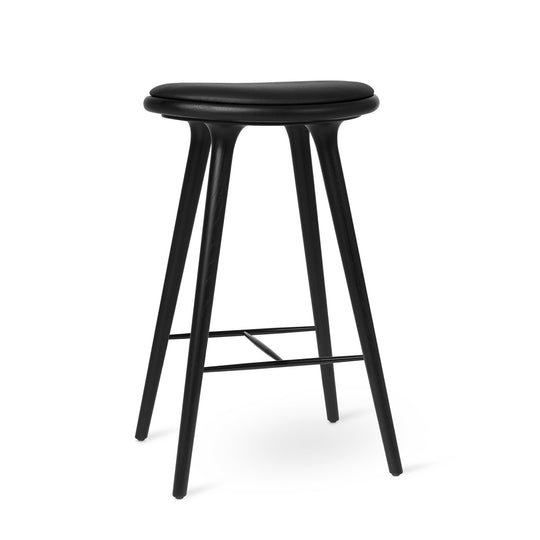 Space Stools - Black Stain Oak - Mater - Stools + Benches + Ottomans - Bar Stool: 29"H - HORNE