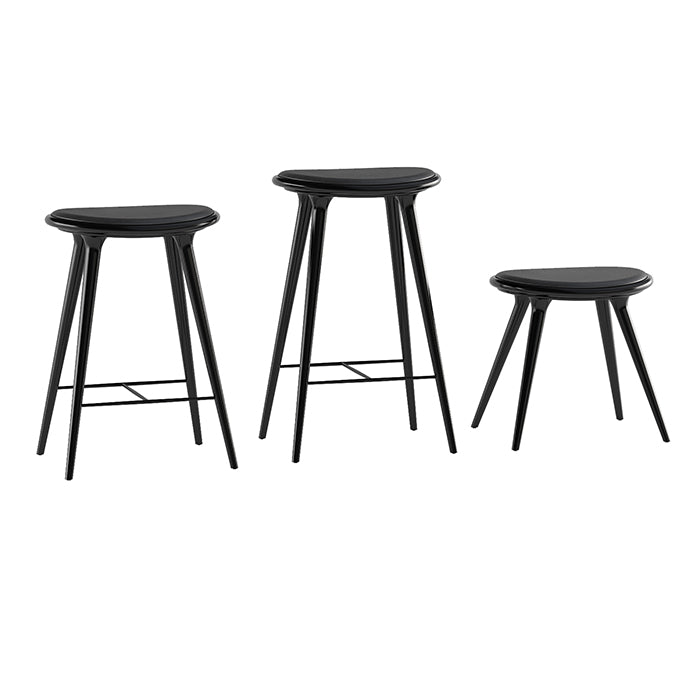 Black Lacquer Space Stools