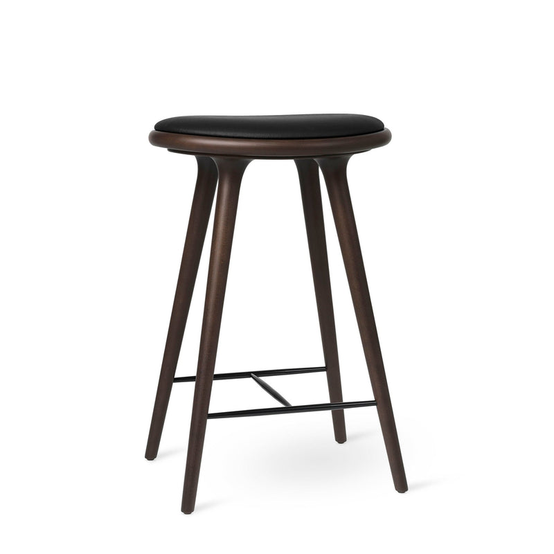 Space Stools - Dark Stain Beech - Mater - Stools + Benches + Ottomans - Bar Stool: 29