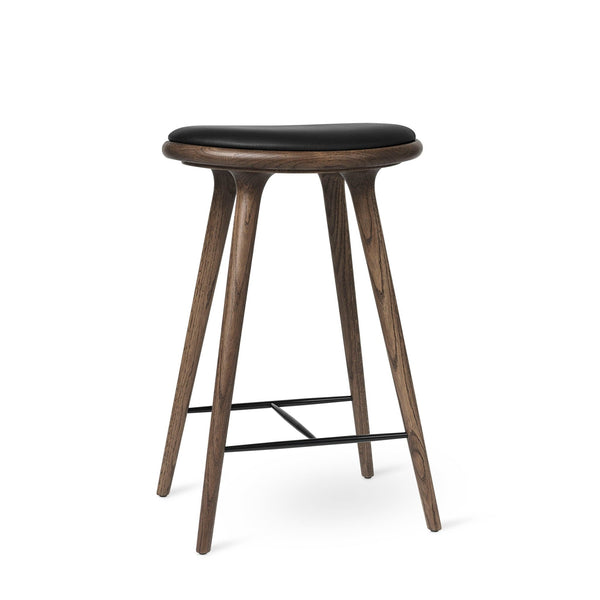 Space Stools - Dark Stain Oak - Mater - Stools + Benches + Ottomans - Counter Stool: 27.2"H - HORNE
