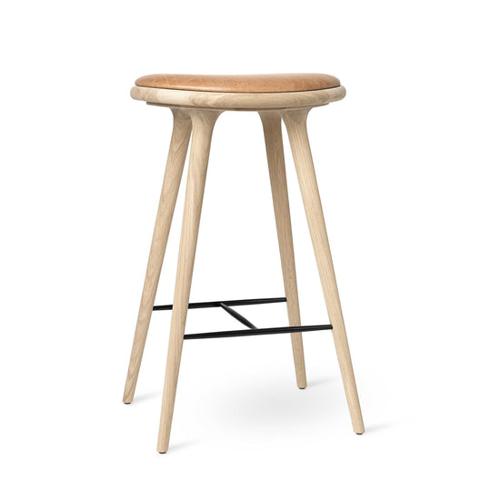Space Stools - Soaped Oak - Mater - Stools + Benches + Ottomans - Bar Stool: 29"H - HORNE