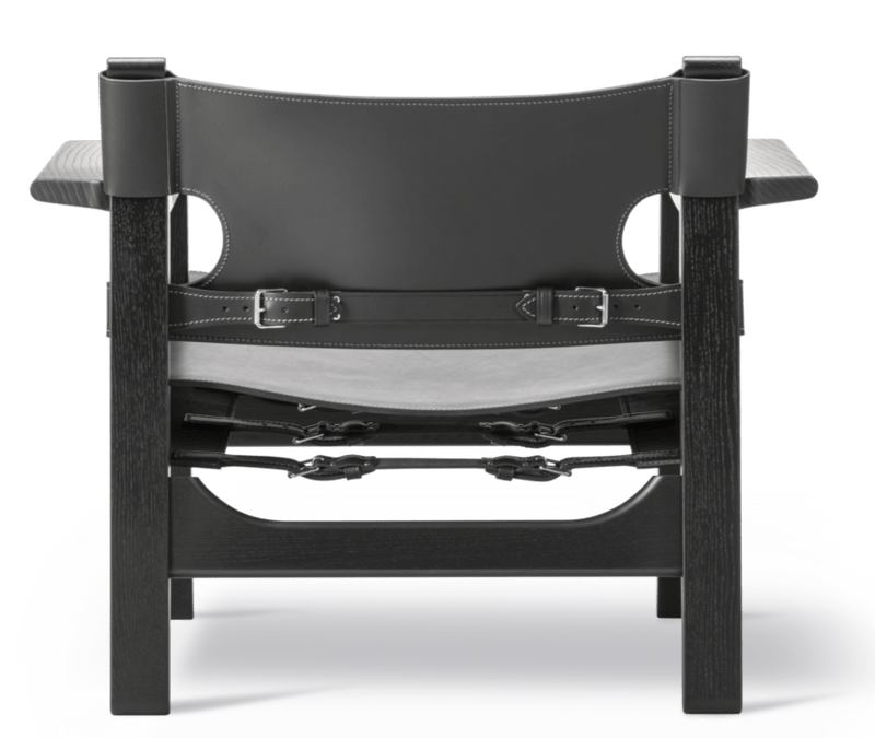 Spanish Chair - Fredericia - Chairs - Natural Saddle Leather/Soaped Oak - HORNE