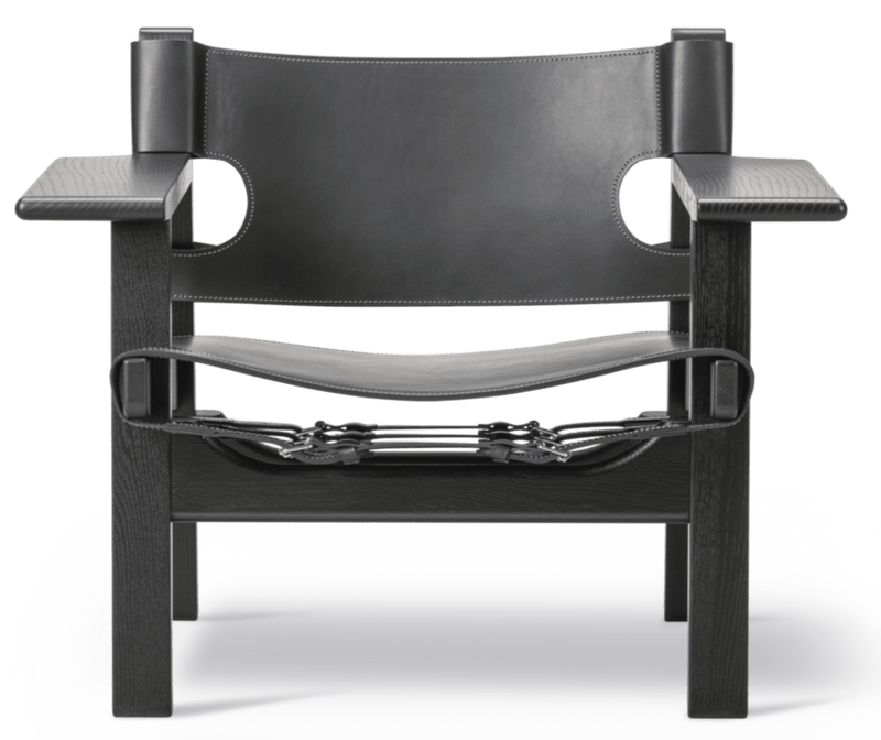 Spanish Chair - Fredericia - Chairs - Natural Saddle Leather/Soaped Oak - HORNE