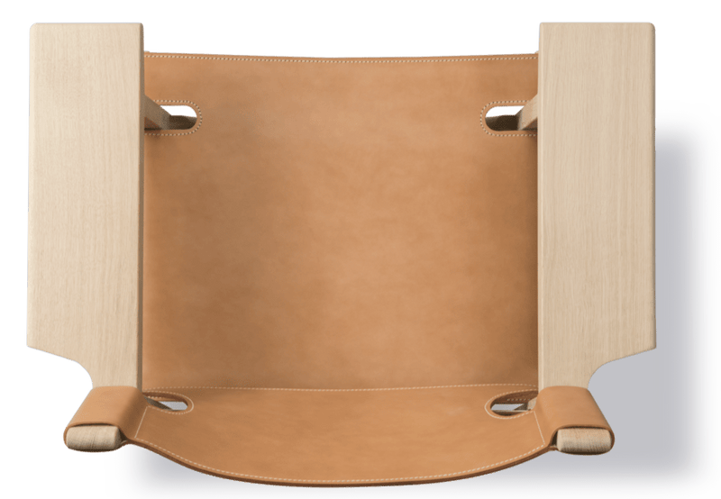 Spanish Chair - Fredericia - Chairs - Natural Saddle Leather/Soaped Oak - HORNE