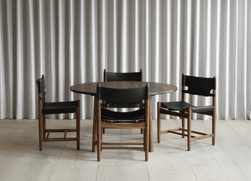 Spanish Dining Chair - Fredericia - Chairs - Cognac Leather/Soaped Oak - HORNE