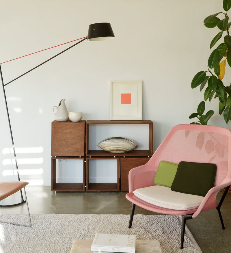 Spar Floor Lamp - Resident - Floor Lamps - Black with Red Cable - HORNE