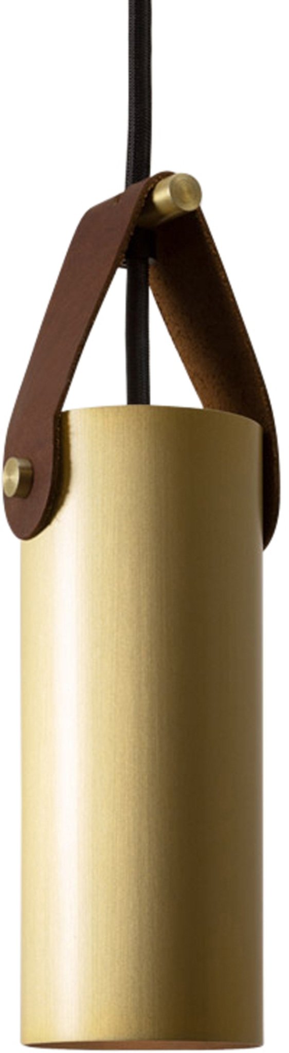 Spero Pendant - Cerno - Pendants - Black with Black Leather - No Bulb Included - E26 Medium Base Socket - HORNE