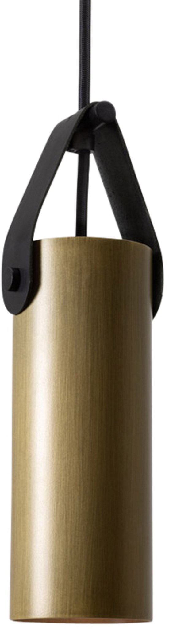 Spero Pendant - Cerno - Pendants - Black with Black Leather - No Bulb Included - E26 Medium Base Socket - HORNE