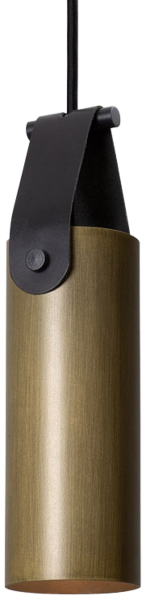 Spero Pendant - Cerno - Pendants - Black with Black Leather - No Bulb Included - E26 Medium Base Socket - HORNE