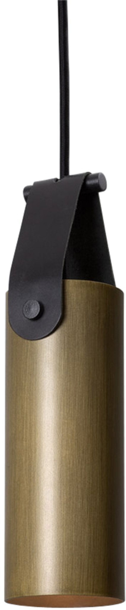 Spero Pendant - Cerno - Pendants - Black with Black Leather - No Bulb Included - E26 Medium Base Socket - HORNE