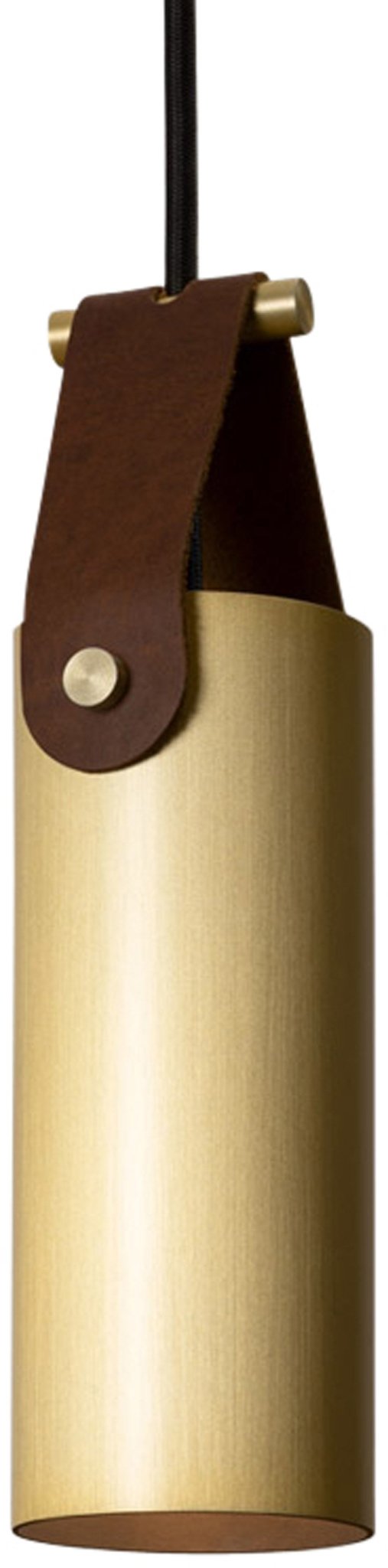 Spero Pendant - Cerno - Pendants - Black with Black Leather - No Bulb Included - E26 Medium Base Socket - HORNE