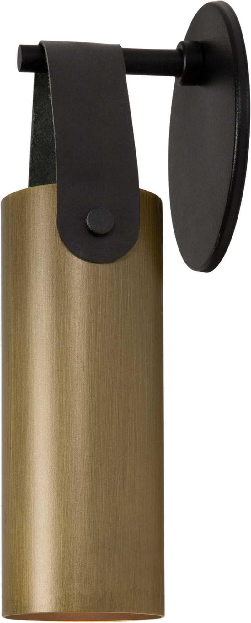 Spero Wall Sconce - Cerno - Pendants - Black with Black Leather - No Bulb Included - E26 Medium Base Socket - HORNE