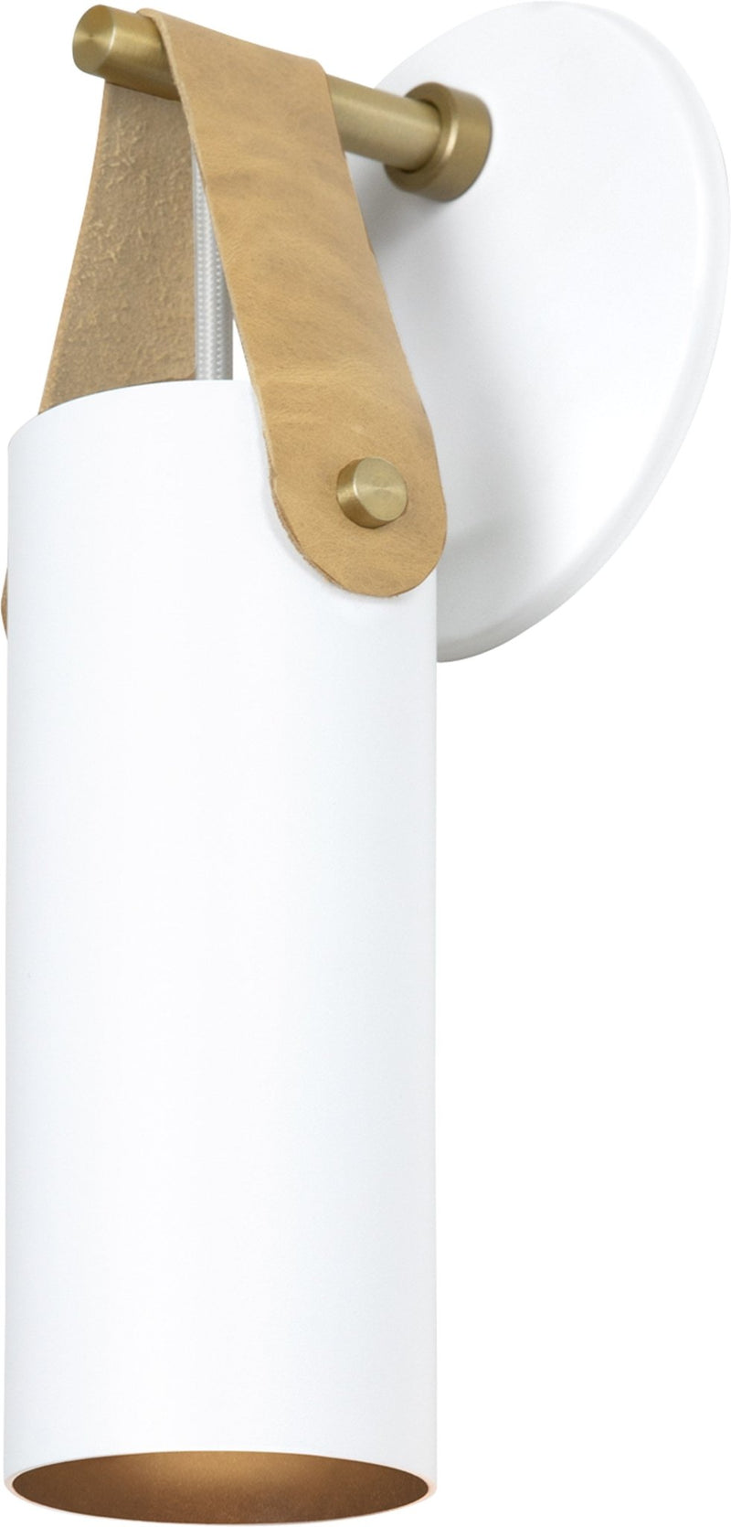 Spero Wall Sconce - Cerno - Pendants - Black with Black Leather - No Bulb Included - E26 Medium Base Socket - HORNE