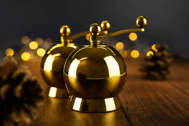 Spheres Salt Mill Small - Nick Munro - Kitchen Tools - Gold PVD - HORNE
